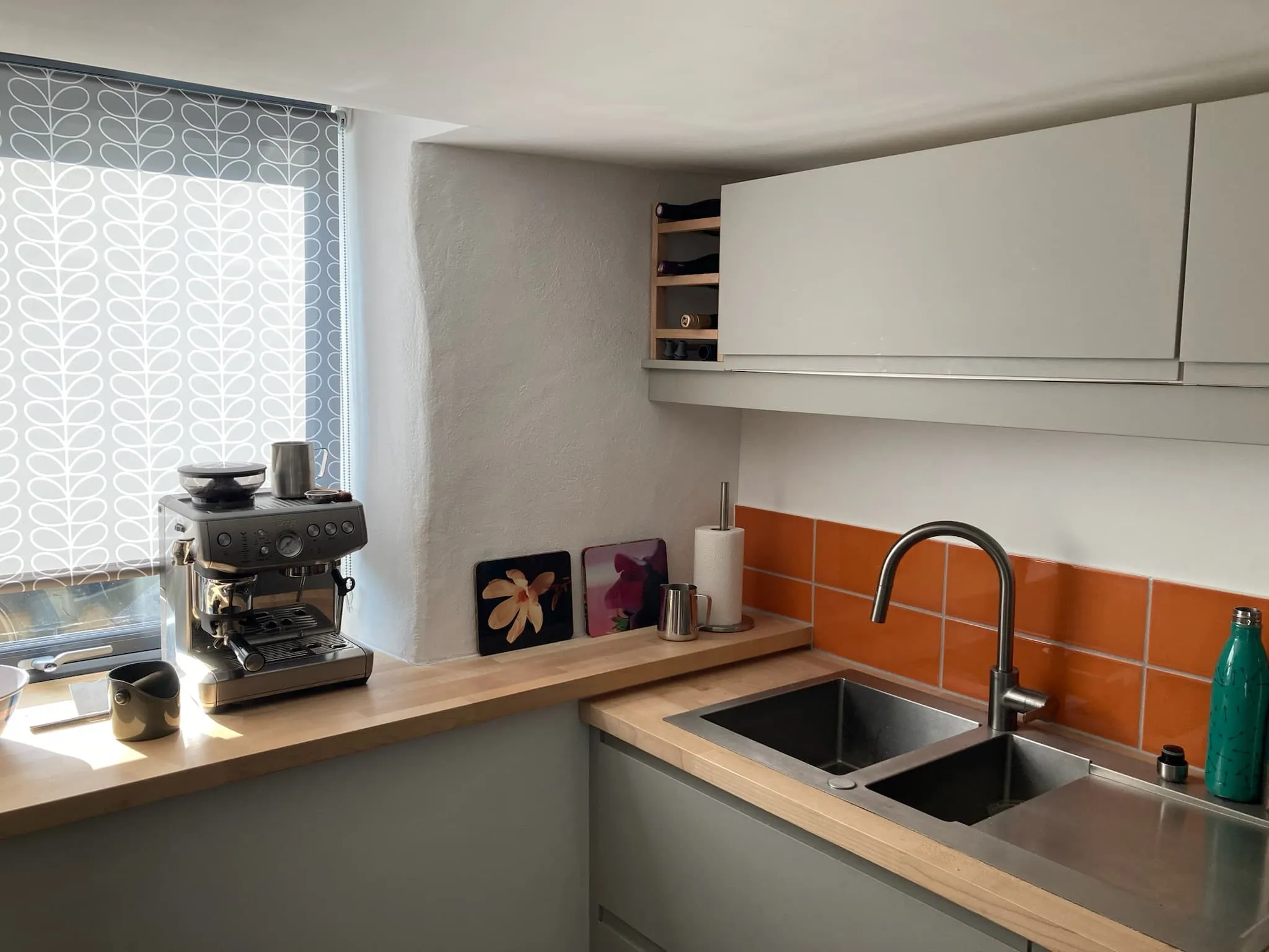 Modern kitchen with Sage coffee machine